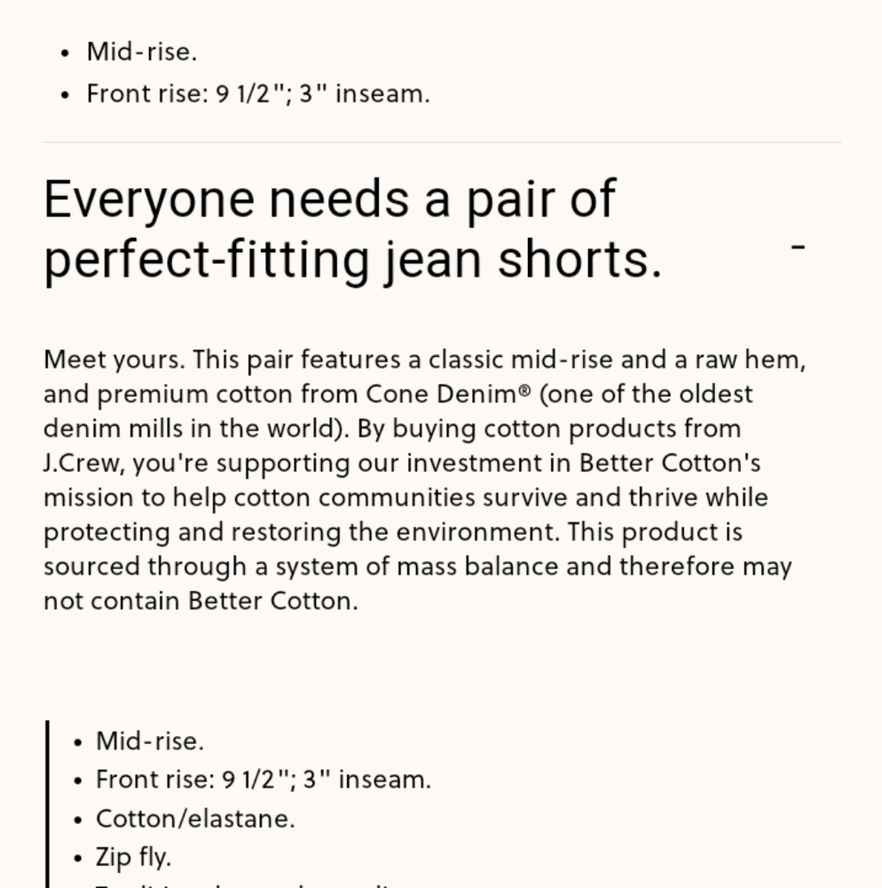 JCREW Mid rise denim short - Picture 6 of 9